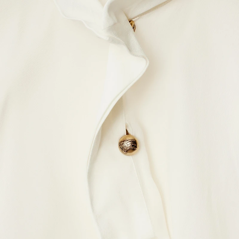 Silk Top in Cotton - Women | Burberry® Official