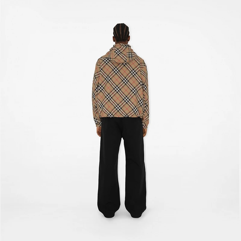 Reversible Check Jacket in Sand - Men | Burberry® Official