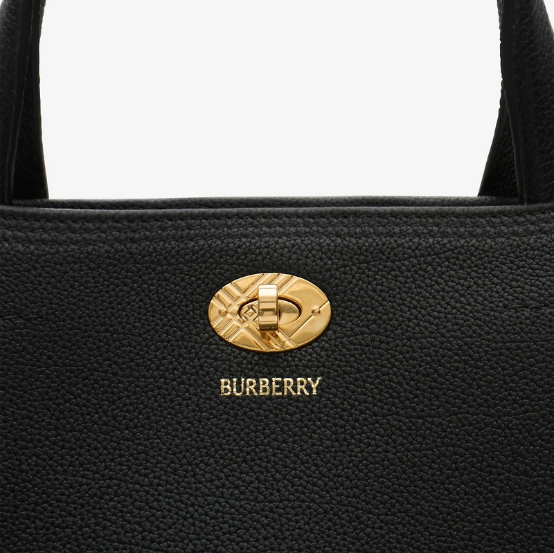Cotswolds Check Tote in Black - Women