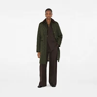 Mid-length Quilted Nylon Car Coat in Shale - Women | Burberry® Official