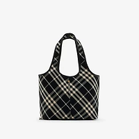 Small Check Tote in Black/calico - Women | Burberry® Official