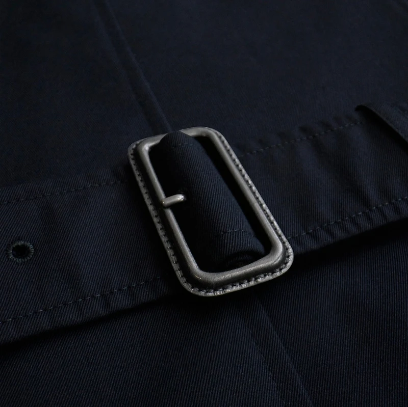 Mid-length Chelsea Heritage Trench Coat in Coal blue - Women, Cotton Gabardine | Burberry® Official