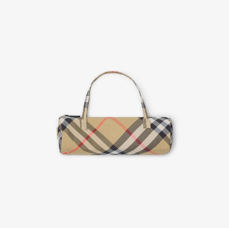 Check Folding Umbrella in Sand | Burberry® Official