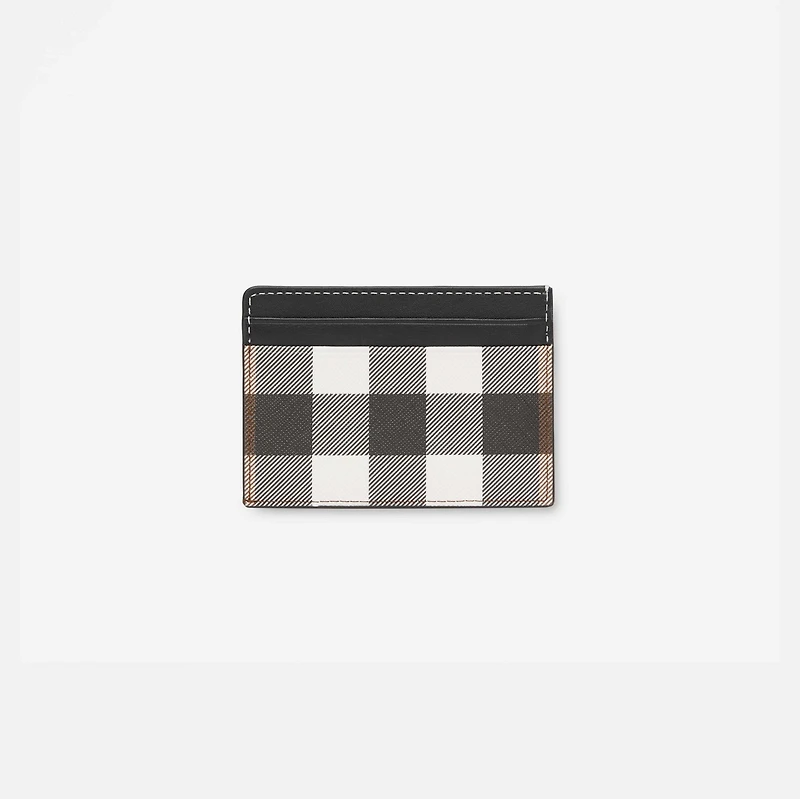 Check Card Case in Dark birch brown - Men | Burberry® Official