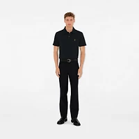 Cotton Polo Shirt in Coal - Men | Burberry® Official