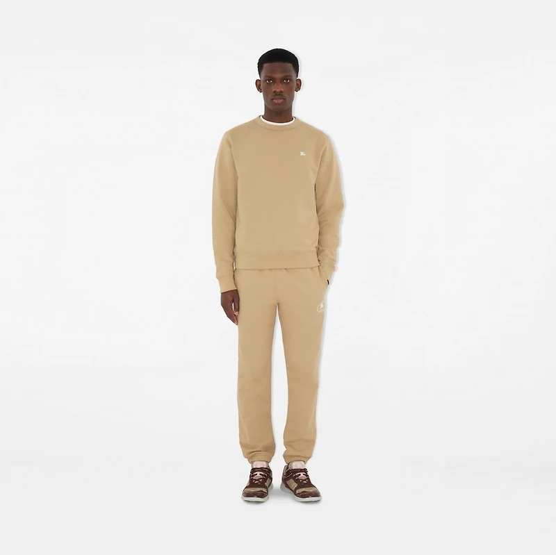 Knight Stamp Cotton Sweatshirt in Flax beige - Men | Burberry® Official