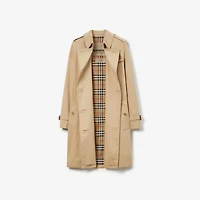 Mid-length Kensington Heritage Trench Coat in Honey - Women, Cotton Gabardine | Burberry® Official
