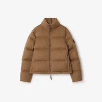 Cashmere Ambleside Puffer Jacket in Fawn brown - Women, Nylon | Burberry® Official