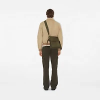 Small Trench Tote in Military - Men, Cotton Gabardine | Burberry® Official