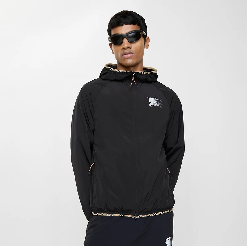 Nylon Hooded Jacket in Black - Men | Burberry® Official