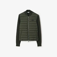 Quilted Nylon and Wool Jacket in Shale green - Men | Burberry® Official