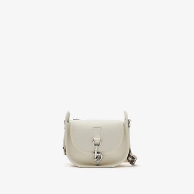 Mini B Clip Messenger Bag in Soap beige - Women | Burberry® Official
