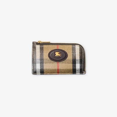 Highlands Zip Card Case in Sand - Women | Burberry® Official