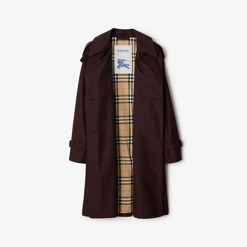 Mid-length Gabardine Castleford Trench Coat in Mahogany red - Women | Burberry® Official