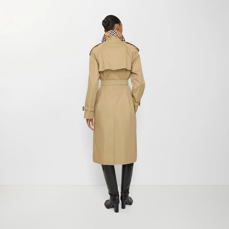 Long Castleford Trench Coat in Beige - Women | Burberry® Official