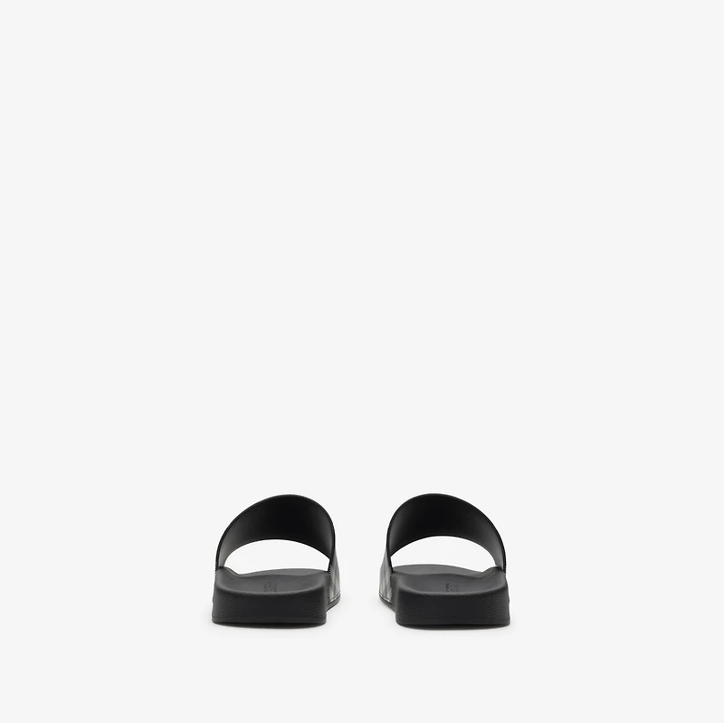 Check Slides in Black/calico - Men, Technical | Burberry® Official