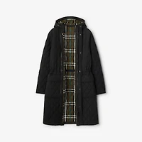 Quilted Nylon Parka in Black/snug - Women | Burberry® Official