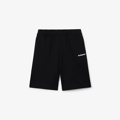 Cotton Shorts in Black - Men | Burberry® Official