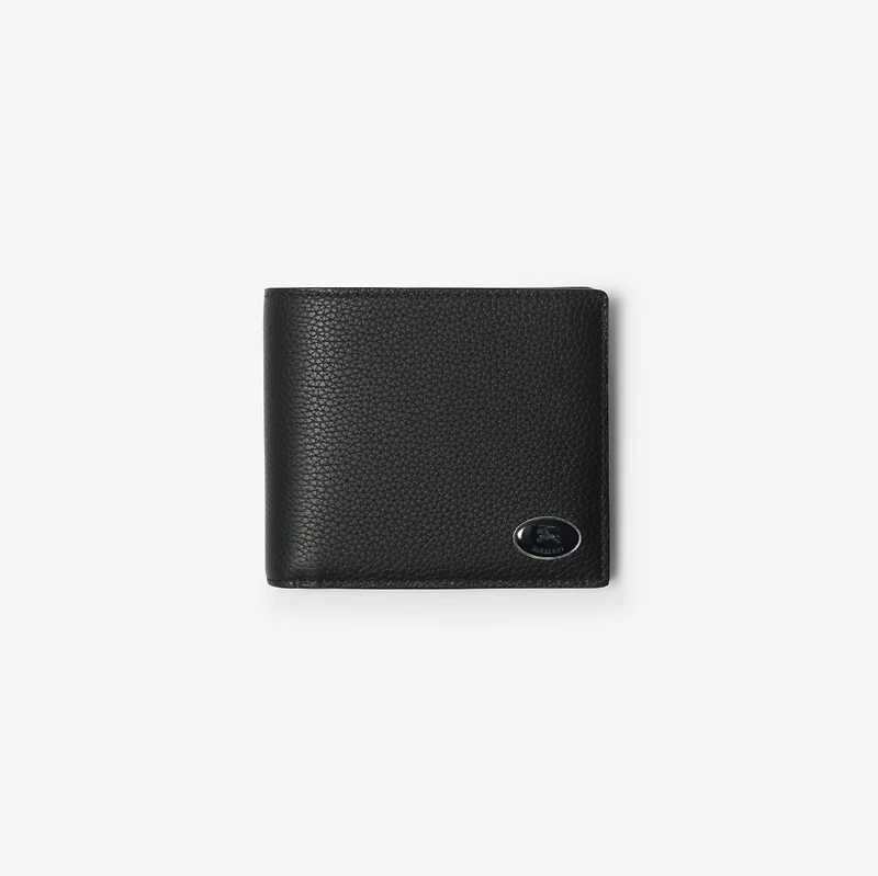 Knight Stamp Bifold Coin Wallet in Black - Men | Burberry® Official