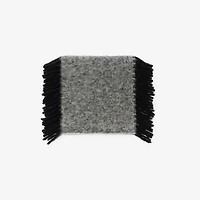 Alpaca Wool Blend Happy Scarf in Black/calico white | Burberry® Official