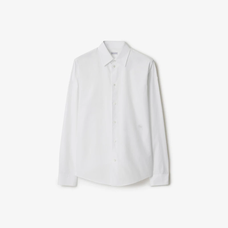 Cotton Formal Shirt in White - Men | Burberry® Official