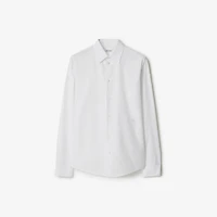 Cotton Formal Shirt in White - Men | Burberry® Official