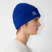 Ribbed Cashmere Beanie in Knight - Men | Burberry® Official