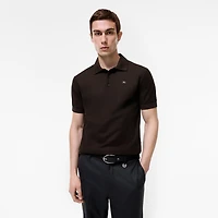 Metal Knight Cotton Polo Shirt in Clove brown - Men | Burberry® Official