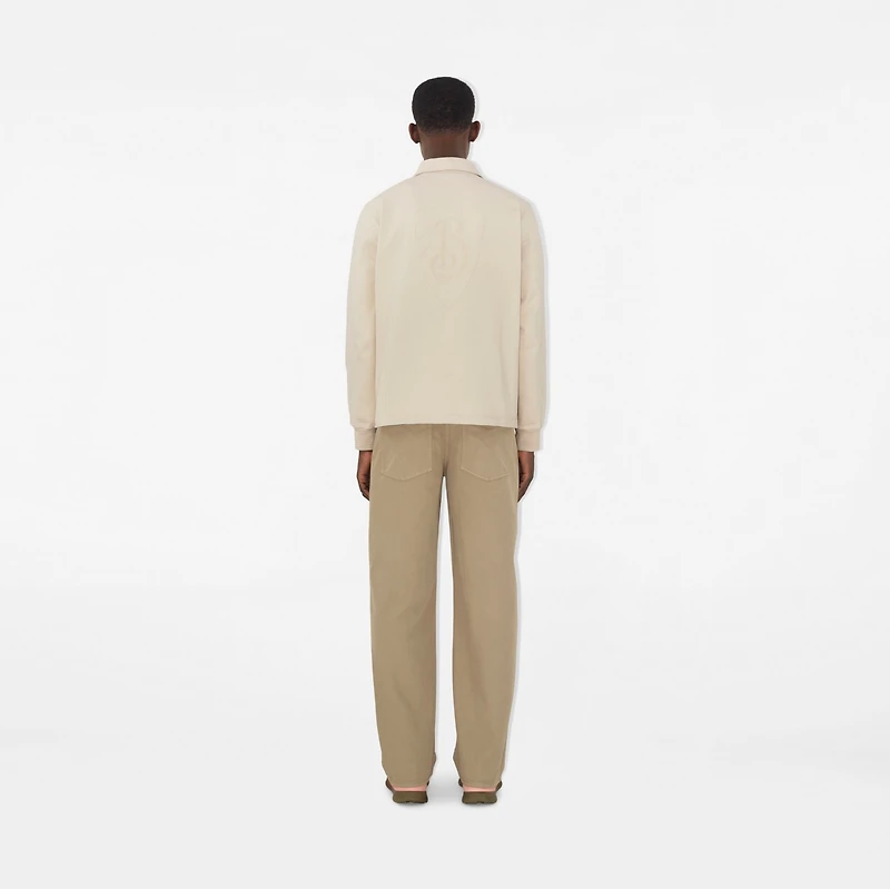 Cotton Trousers in Quill - Men | Burberry® Official
