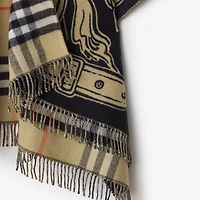 Stormy Knight Wool Cape in Sand | Burberry® Official