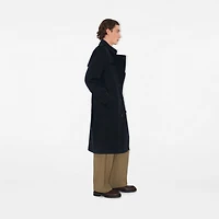Long Kensington Heritage Trench Coat in Coal blue - Men, Cotton Gabardine | Burberry® Official