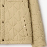 Quilted Gabardine Overshirt in Hamper beige - Men | Burberry® Official