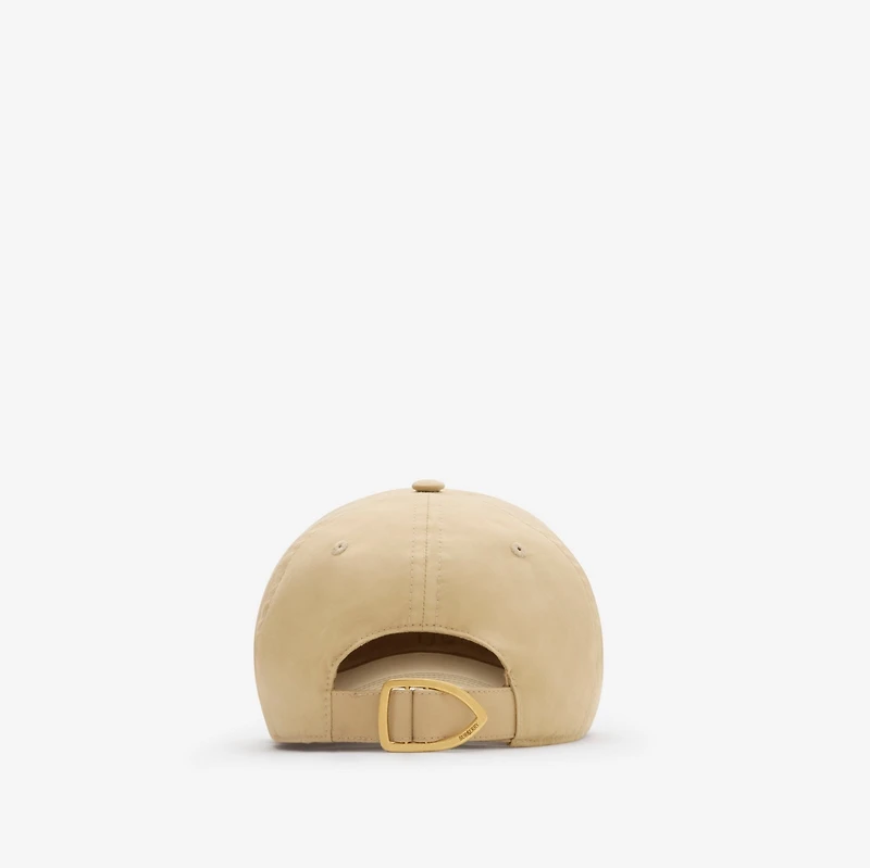 Logo Gabardine Baseball Cap in Flax - Men | Burberry® Official