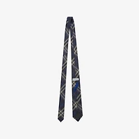 Check Silk Tie in Pilot blue - Men | Burberry® Official