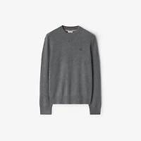 Cashmere Blend Sweater in Grey - Men | Burberry® Official