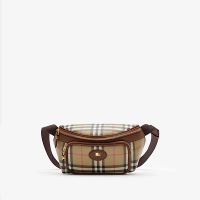 Check Belt Bag in Archive beige - Men, Cotton | Burberry® Official