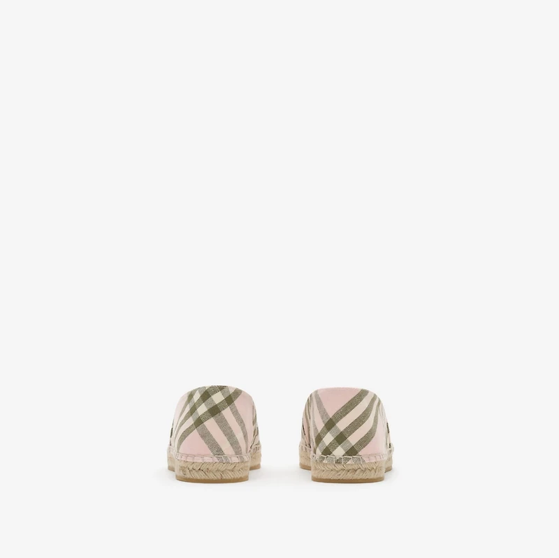 Check Mews Espadrilles​ in Mallow pink - Women | Burberry® Official