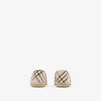 Check Mews Espadrilles​ in Mallow pink - Women | Burberry® Official