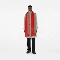 Reversible EKD Cashmere Scarf in Pillar/camel | Burberry® Official