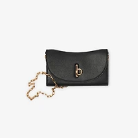 Rocking Horse Chain Strap Wallet​ in Black - Women | Burberry® Official
