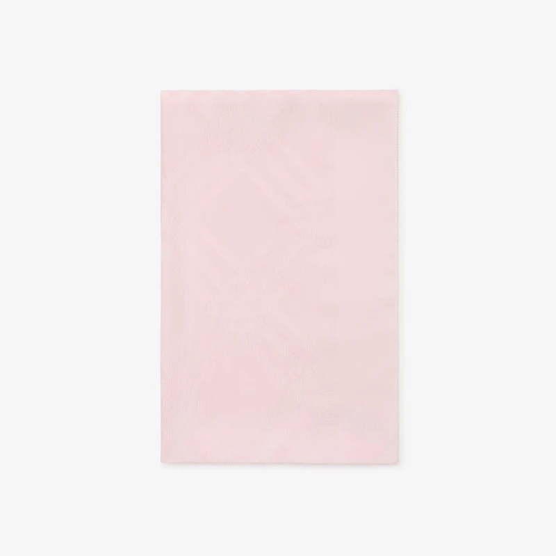 Wide Check Silk Scarf in Mallow pink | Burberry® Official