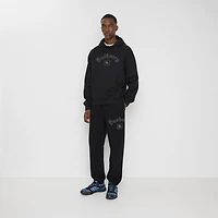 Gothic Logo Cotton Jogging Pants in Black - Men | Burberry® Official