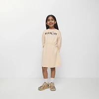 London Guard Logo​ Cotton Dress in Calico white | Burberry® Official