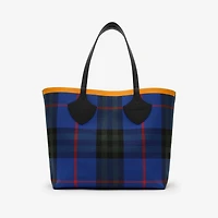 Large Check Tote in Knight blue - Women | Burberry® Official