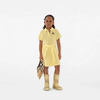 Cotton Polo Shirt Dress in Sherbet | Burberry® Official