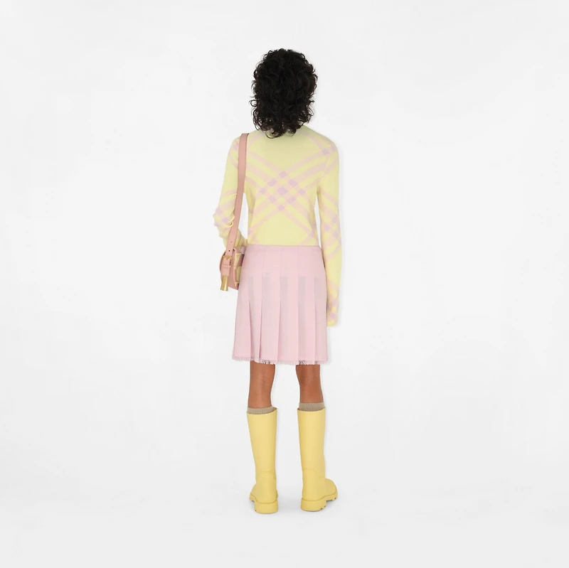 Wool Kilt in Cameo - Women | Burberry® Official