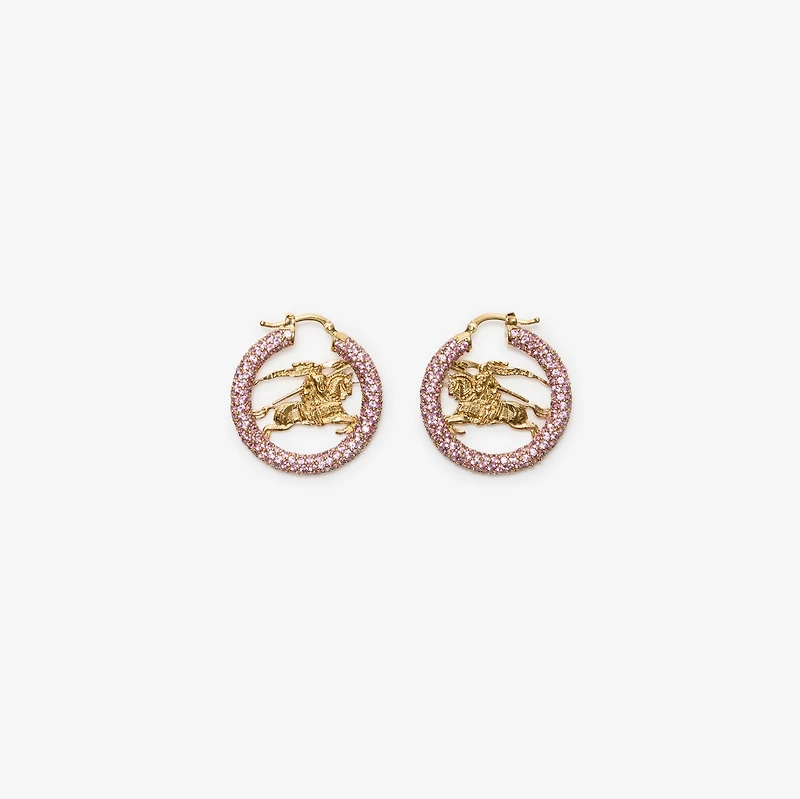 EKD Pavé Hoop Earrings in Gold