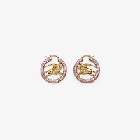 EKD Pavé Hoop Earrings in Gold
