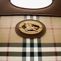 Mini Pocket Bag in Archive beige - Women, Cotton | Burberry® Official