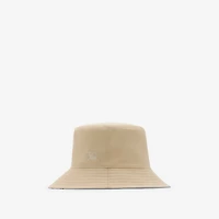 Reversible Highgrove Cotton Bucket Hat in Nutmeg - Men | Burberry® Official